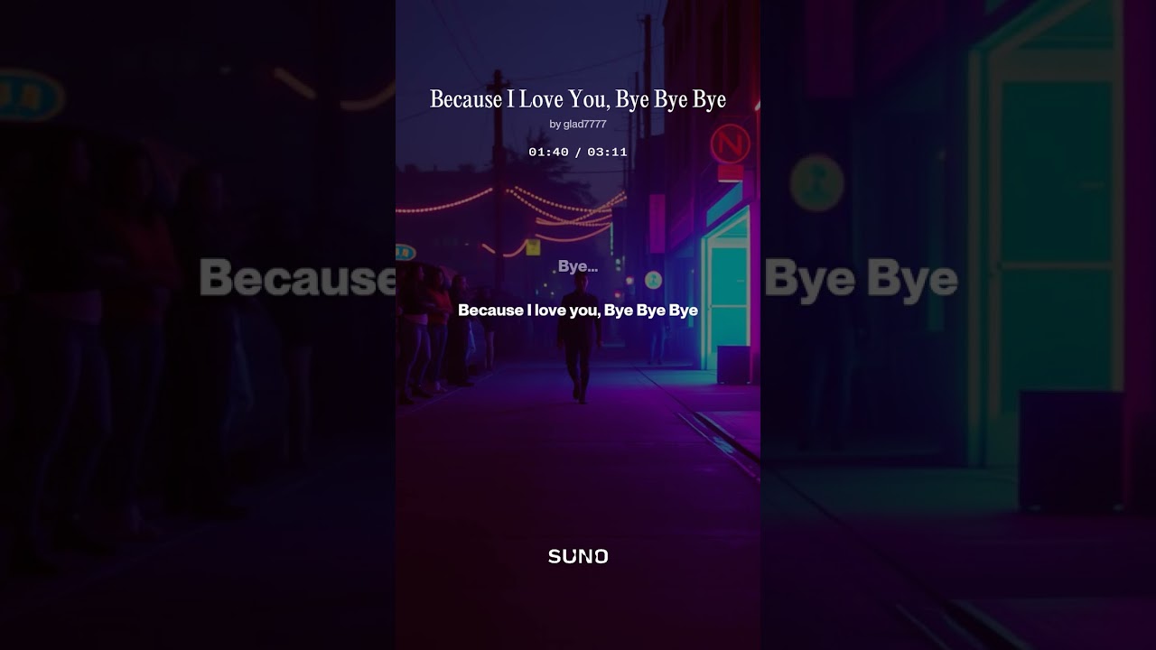 Because I Love You, Bye Bye Bye