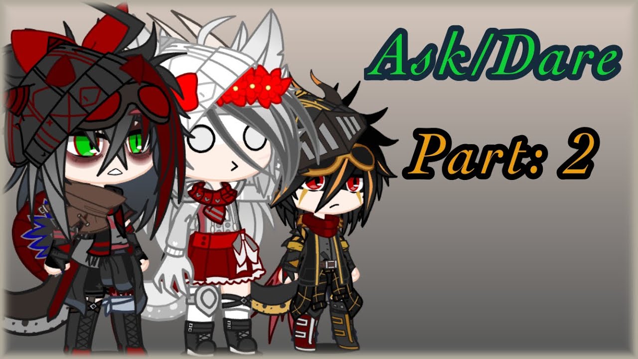 Ask/Dare Jurassic World||Gacha club|| Part: 2 🦖🦕 {NON-CANON}