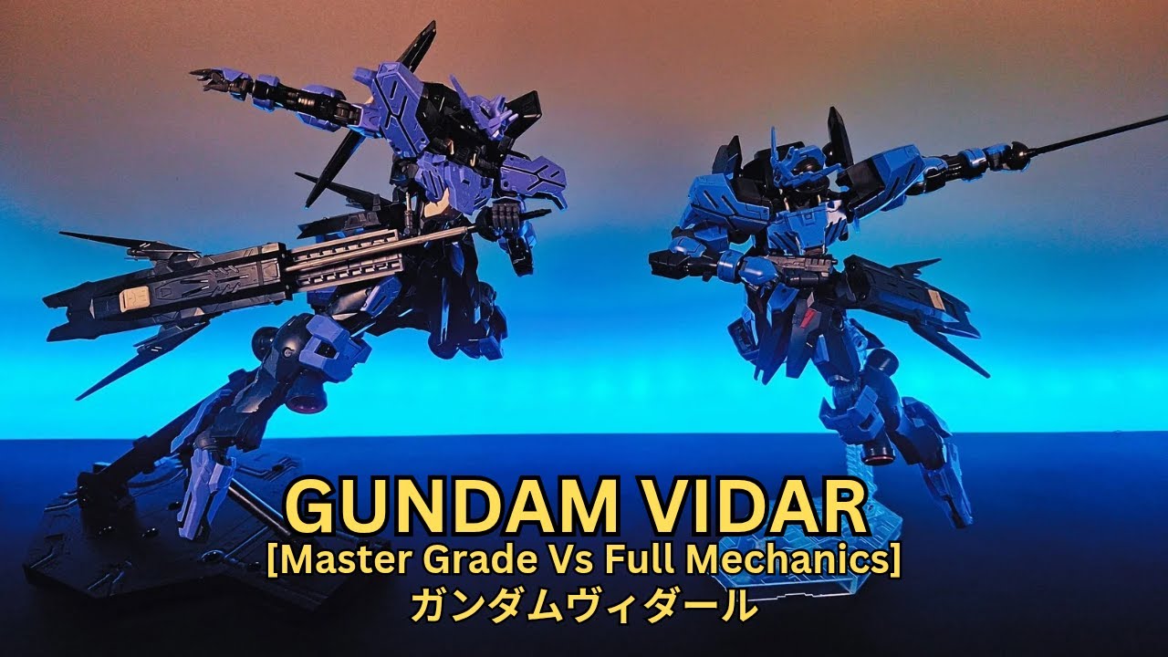 COMPARISON MSTER GRADE VS FULL MECHANICS BANDAI | GUNDAM VIDAR 1:100
