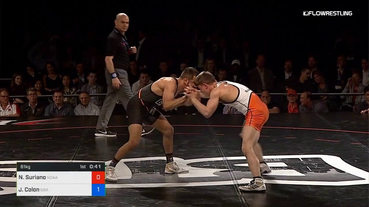 61 kg Nick Suriano NCAA vs Joe Colon USA
