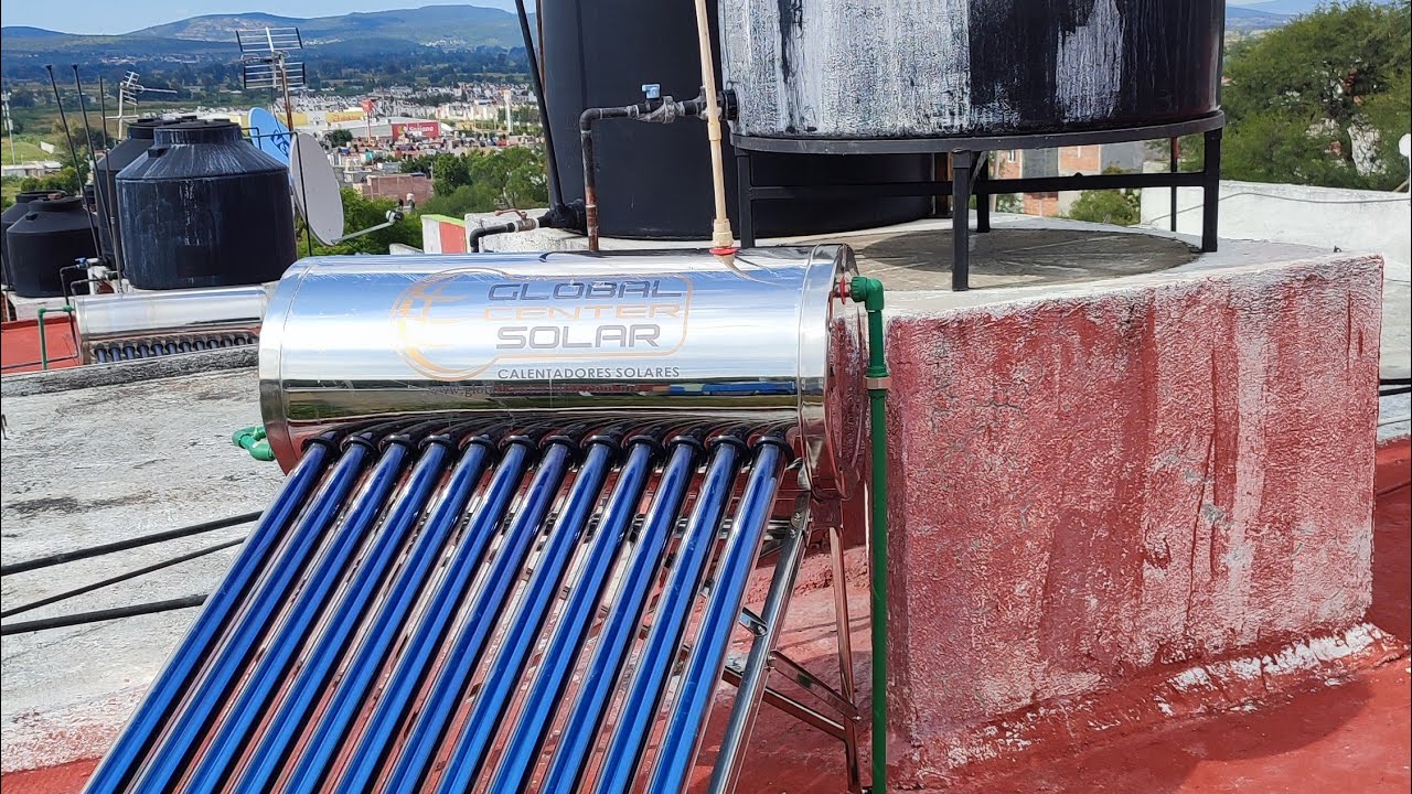 Cómo instalar un calentador solar de gravedad con  tubos de ppr#globalsolar #foryoupage #mexico