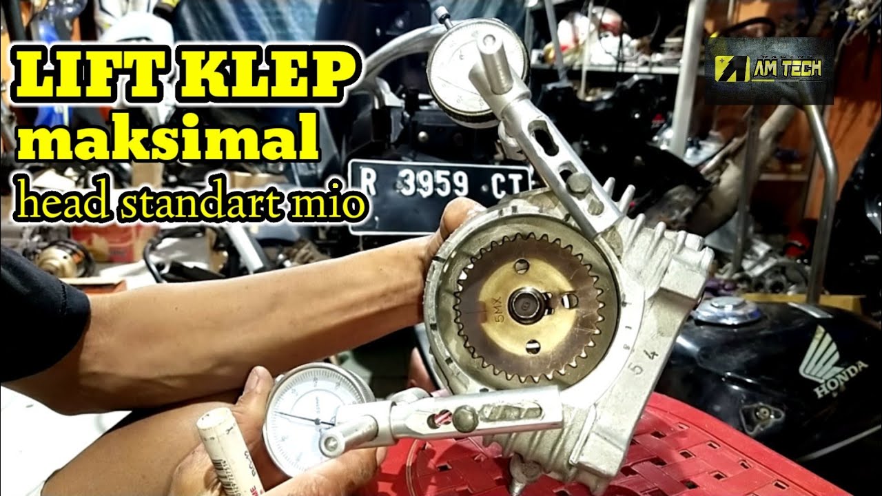 maksimal lift klep head std mio noken as modif || PART 4 @AM TECH RACING