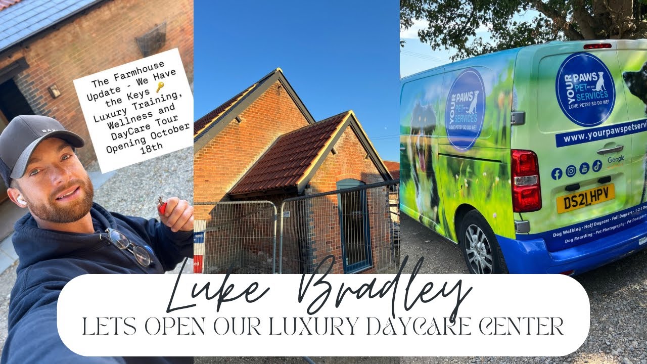 Opening our Luxury Training, Wellness and Daycare Center episode one 🐕 The Farmhouse 