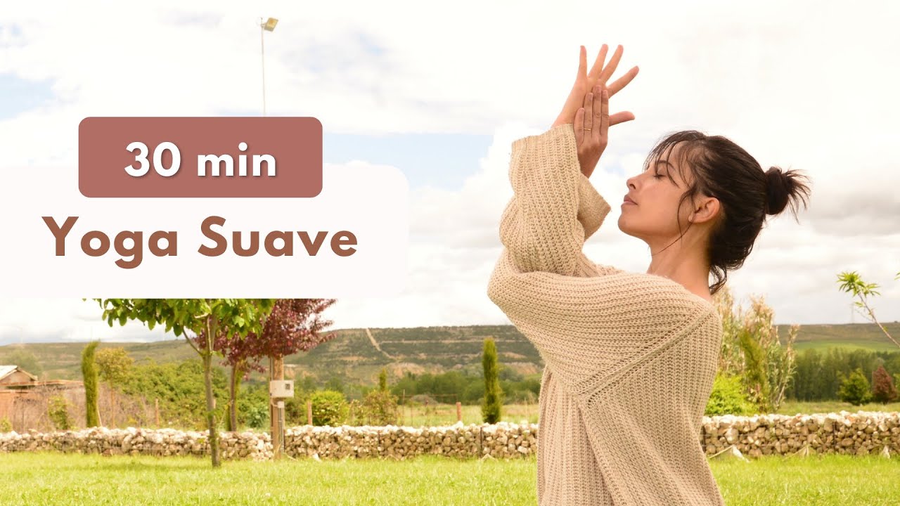 30 MIN YOGA SUAVE | Para aliviar stress, tensões no corpo e relaxar
