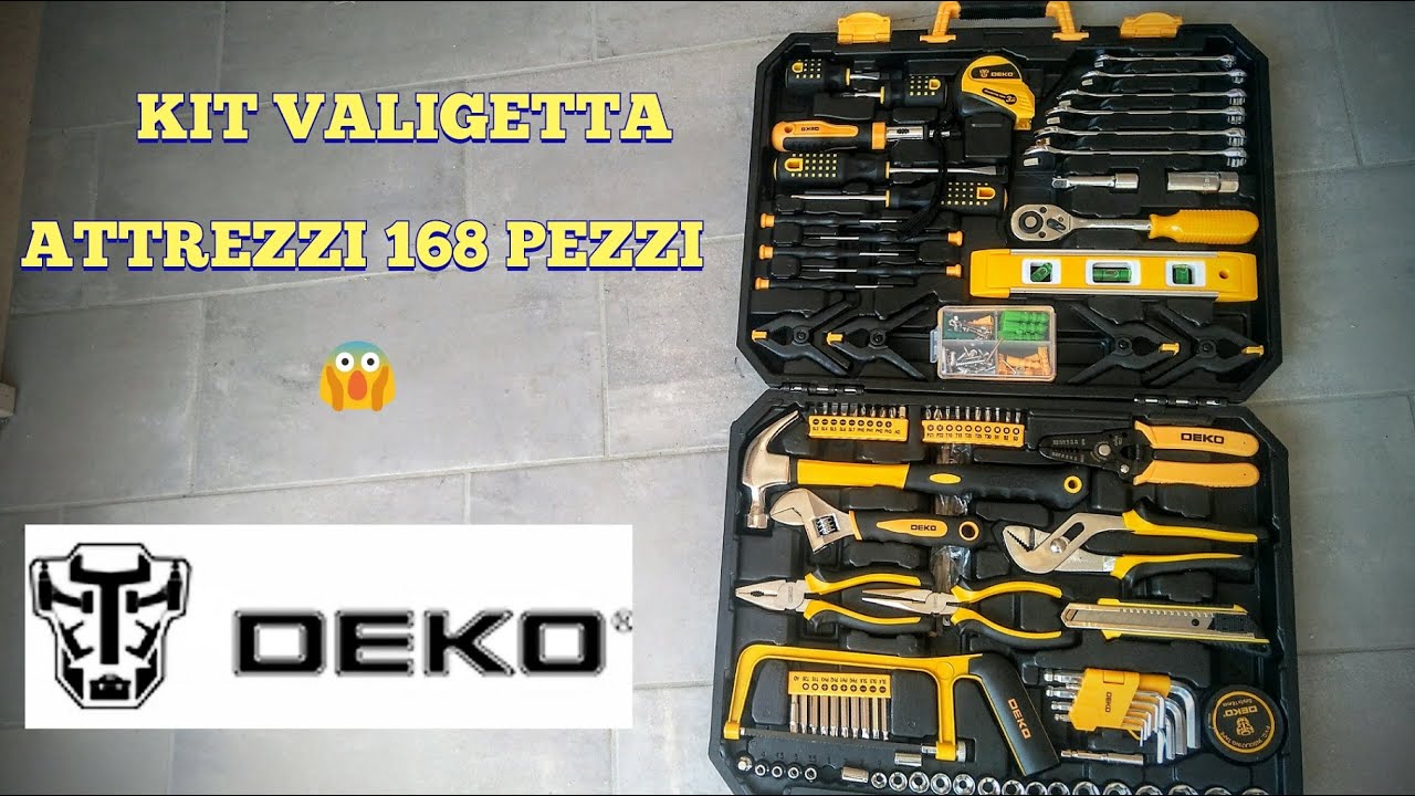 VALIGETTA PORTA UTENSILI DA 168 PEZZI 💥 KIT ATTREZZI DEKO TOOLS | ALL IN ONE MULTI TOOL KIT
