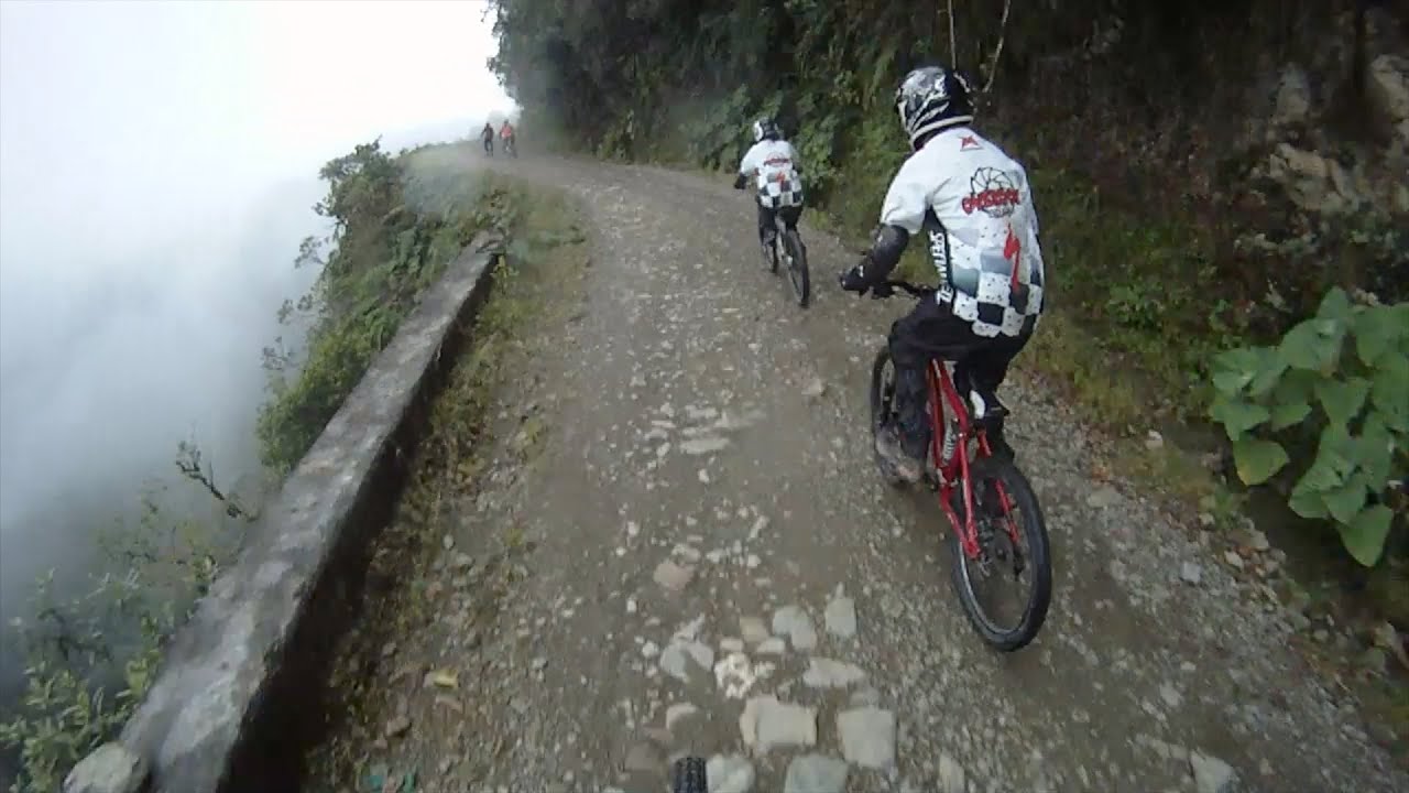 The Death Road, Downhill Mountain Bike Ride - Bolivia