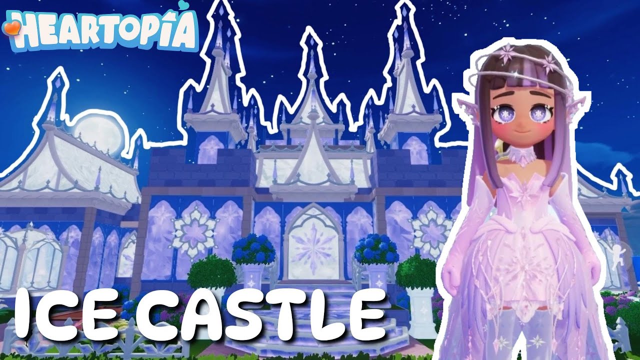 I built an ICE CASTLE in ❄️Heartopia❄️