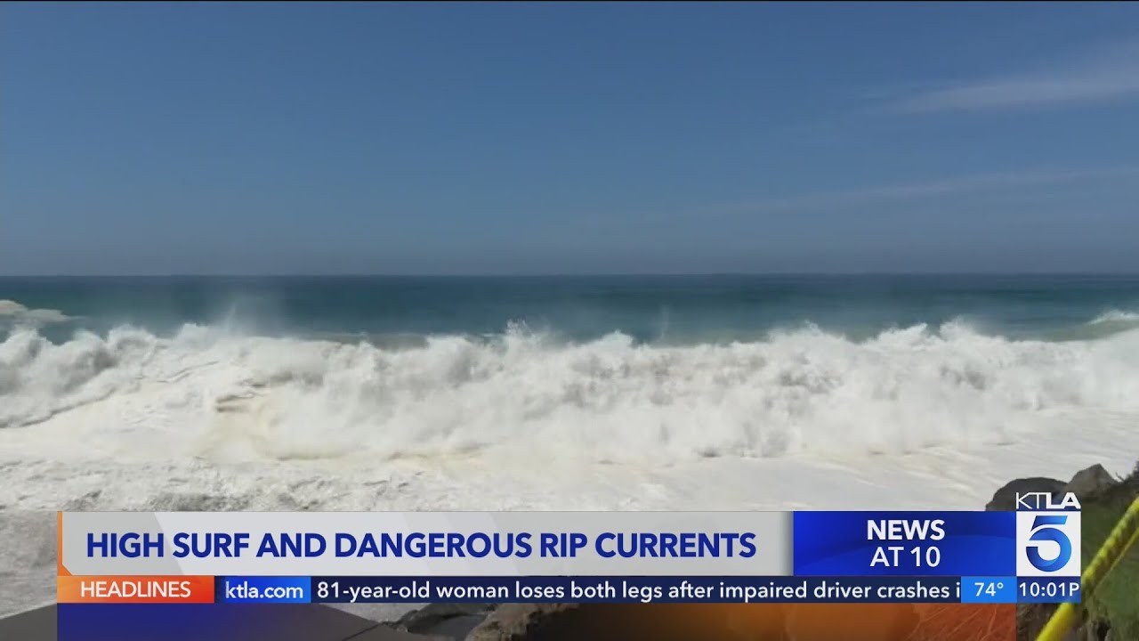 High surf, dangerous rip currents hit SoCal beaches