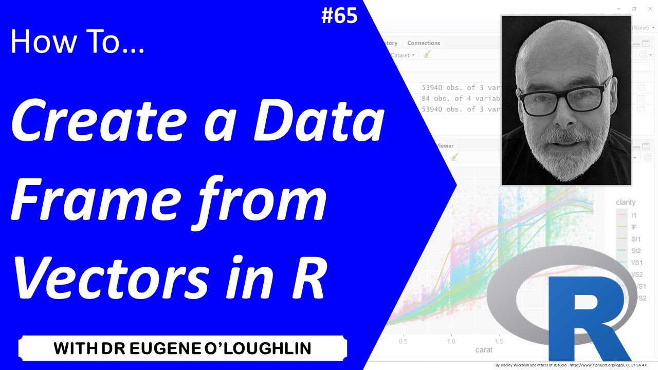 How To... Create a Dataframe Using Vectors in R #65
