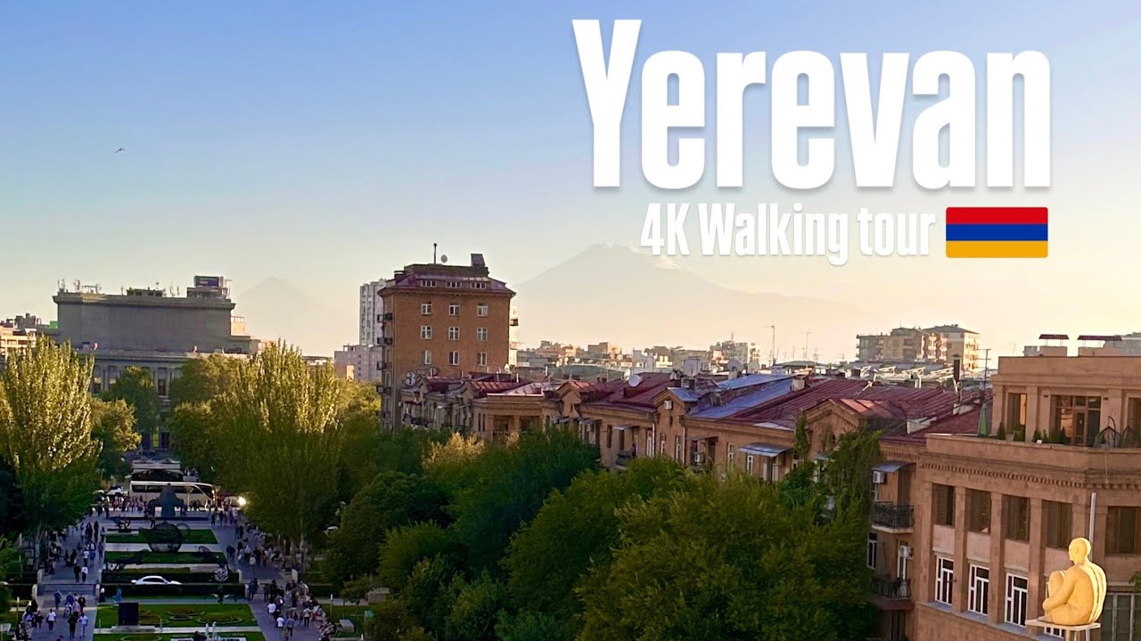 Yerevan, Armenia🇦🇲 Majestic and Charming 4K Walking Tour: Mashtots Avenue, Cascade & Northern Avenue
