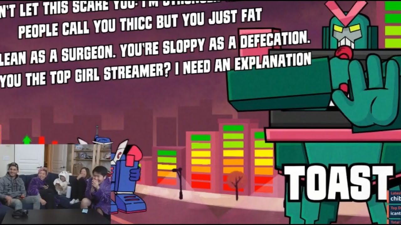 Offline TV rap battles and roasts each other in jackbox ft. Disguised Toast, Pokimane and more 1