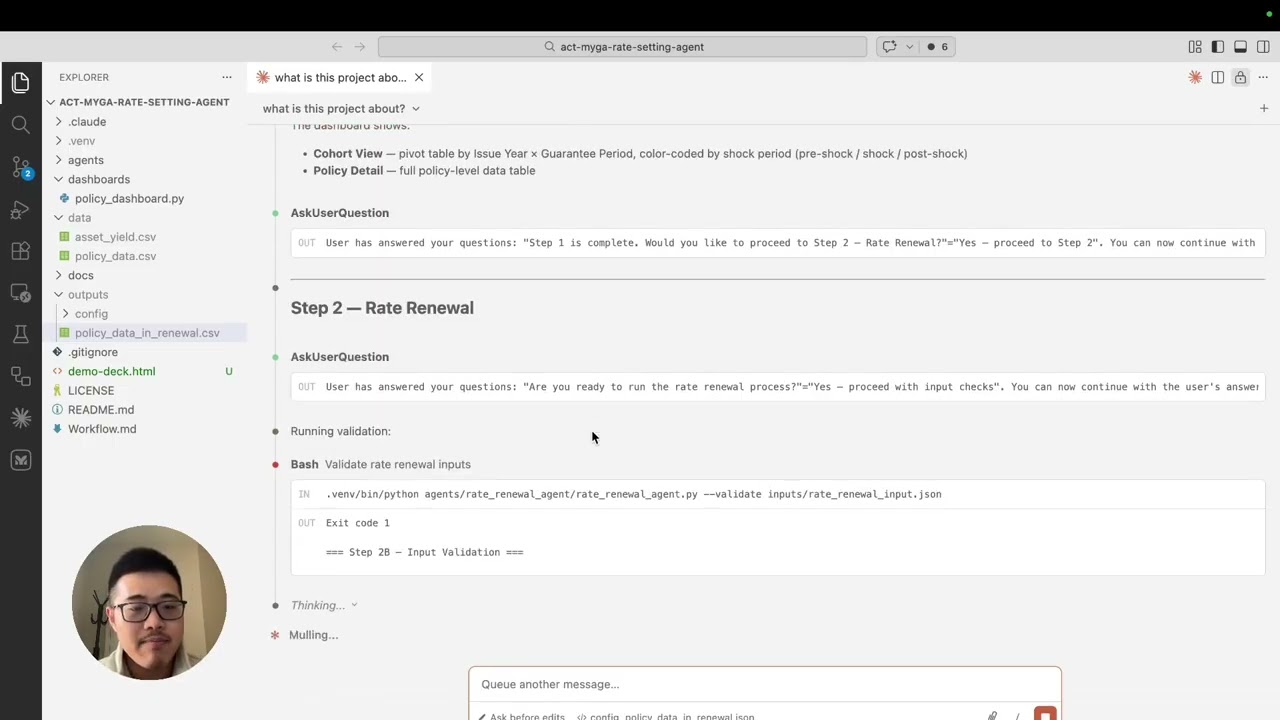 AI Automated Actuarial Workflow (MYGA Renewal Rate Setting)