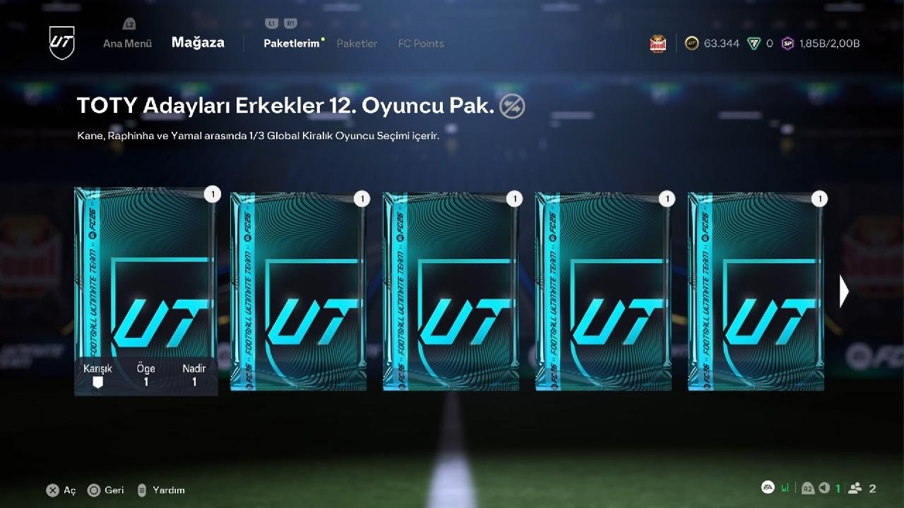 EA SPORTS FC 26 paket açılımı