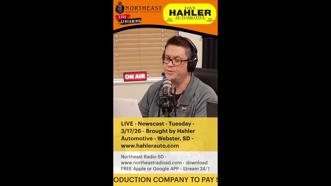 LIVE - Newscast - Tuesday - 3/17/26 - Brought by Hahler Auto