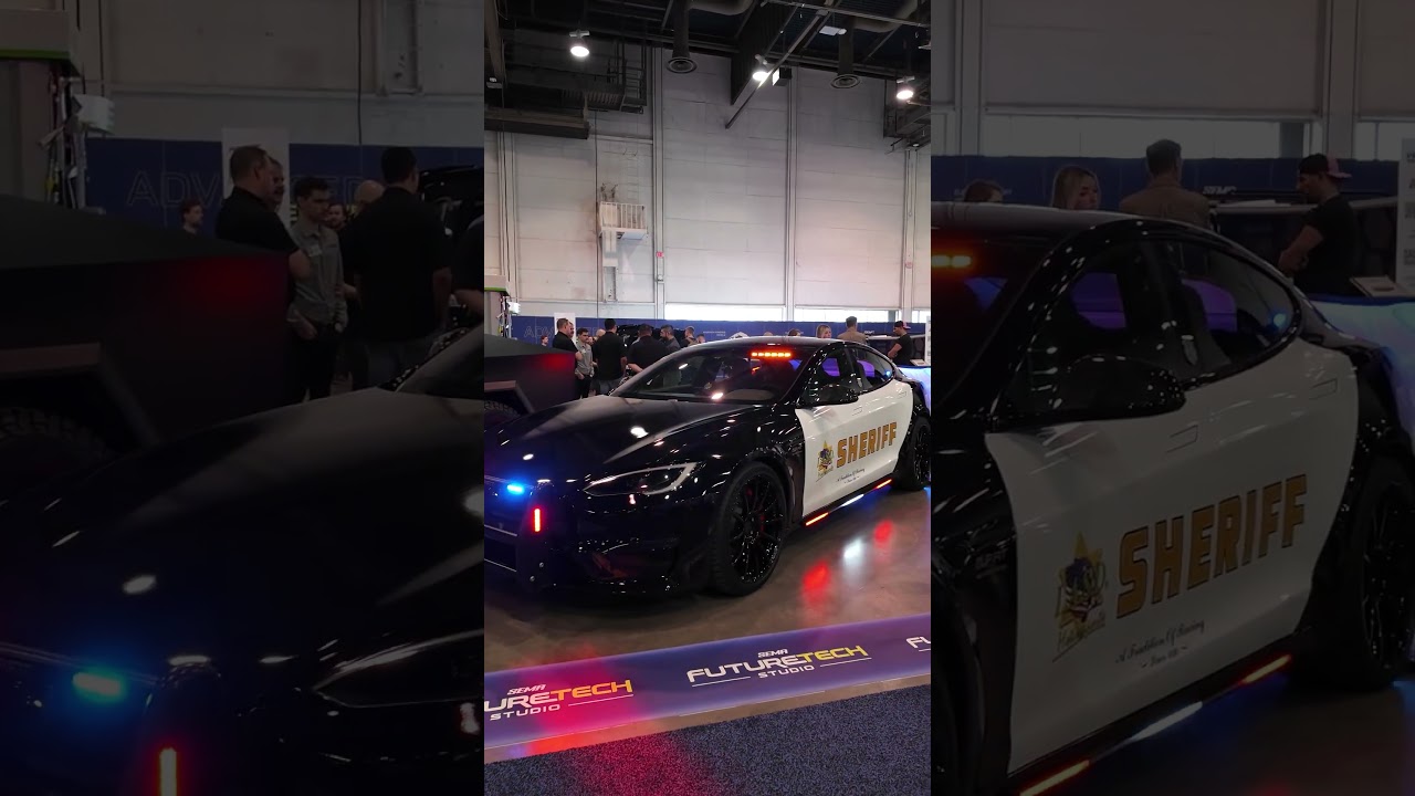 Unplugged Performance Debuts Nation’s First Tesla Model S Plaid Police Vehicle at SEMA 2024 