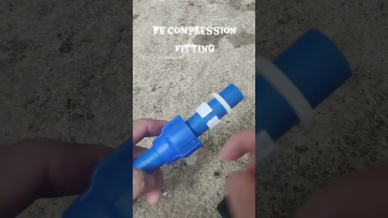 P.E Compression Fitting installation