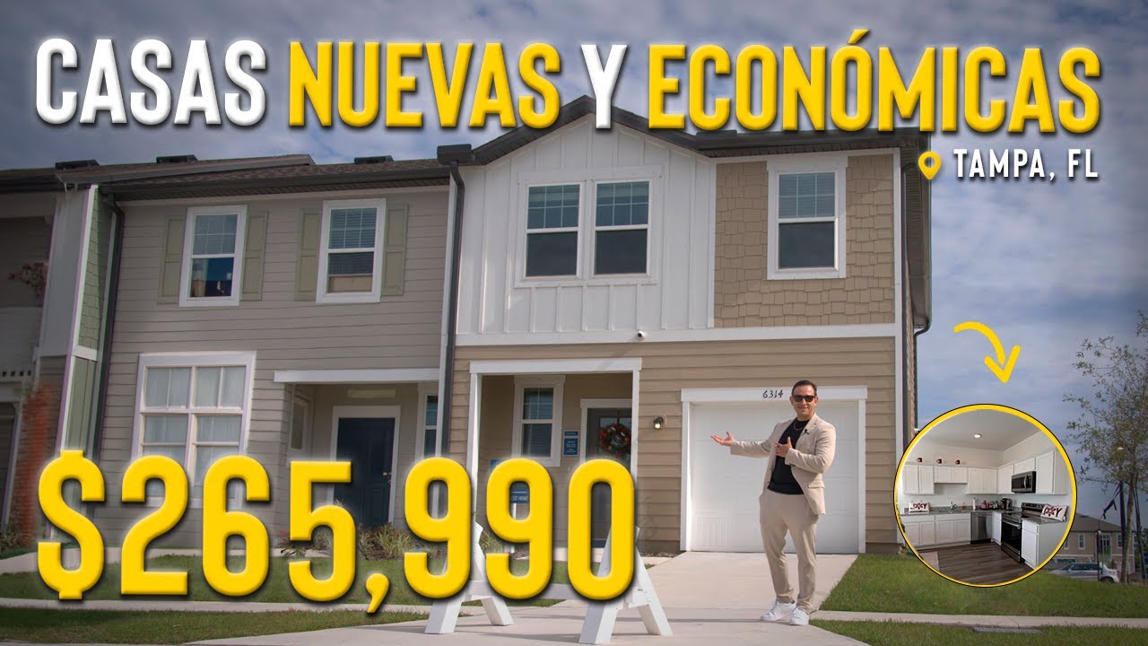 Las casas NUEVAS más económicas en Tampa, Florida 🔥