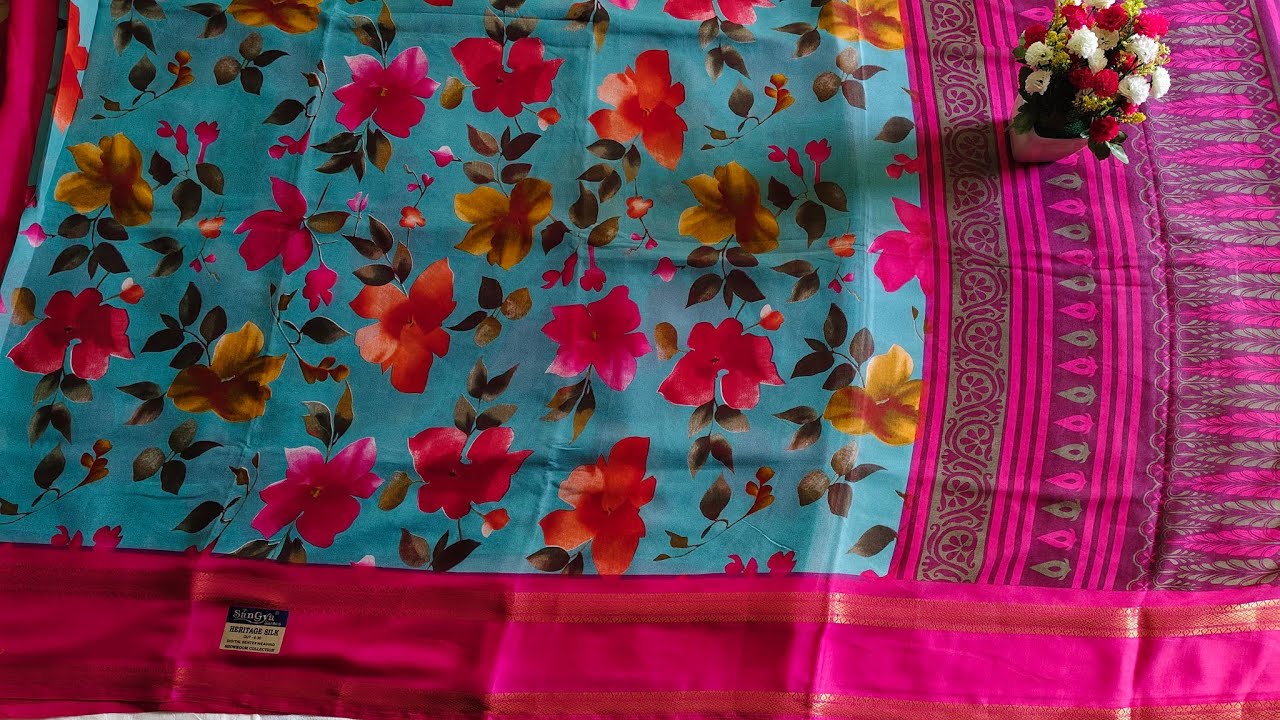 Budget friendly marshmallow georgette sarees//whatsapp 9502064039 // 699 #stywizshopping #stywiz