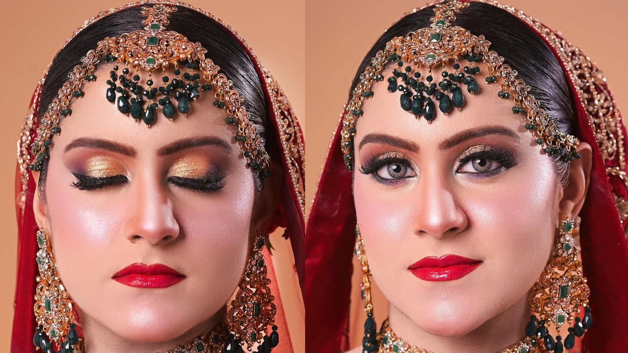 Bridal Makeup Tutorial For Beginners With Best Foundation | Best wedding Makeup | Bridal Makeup Look
