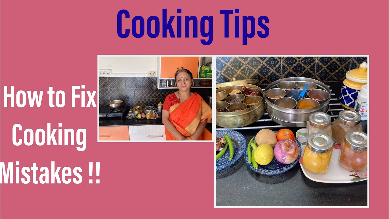 Cooking Tips !    How to Fix Common Mistakes  in Cooking !!    Beginners  Special!!