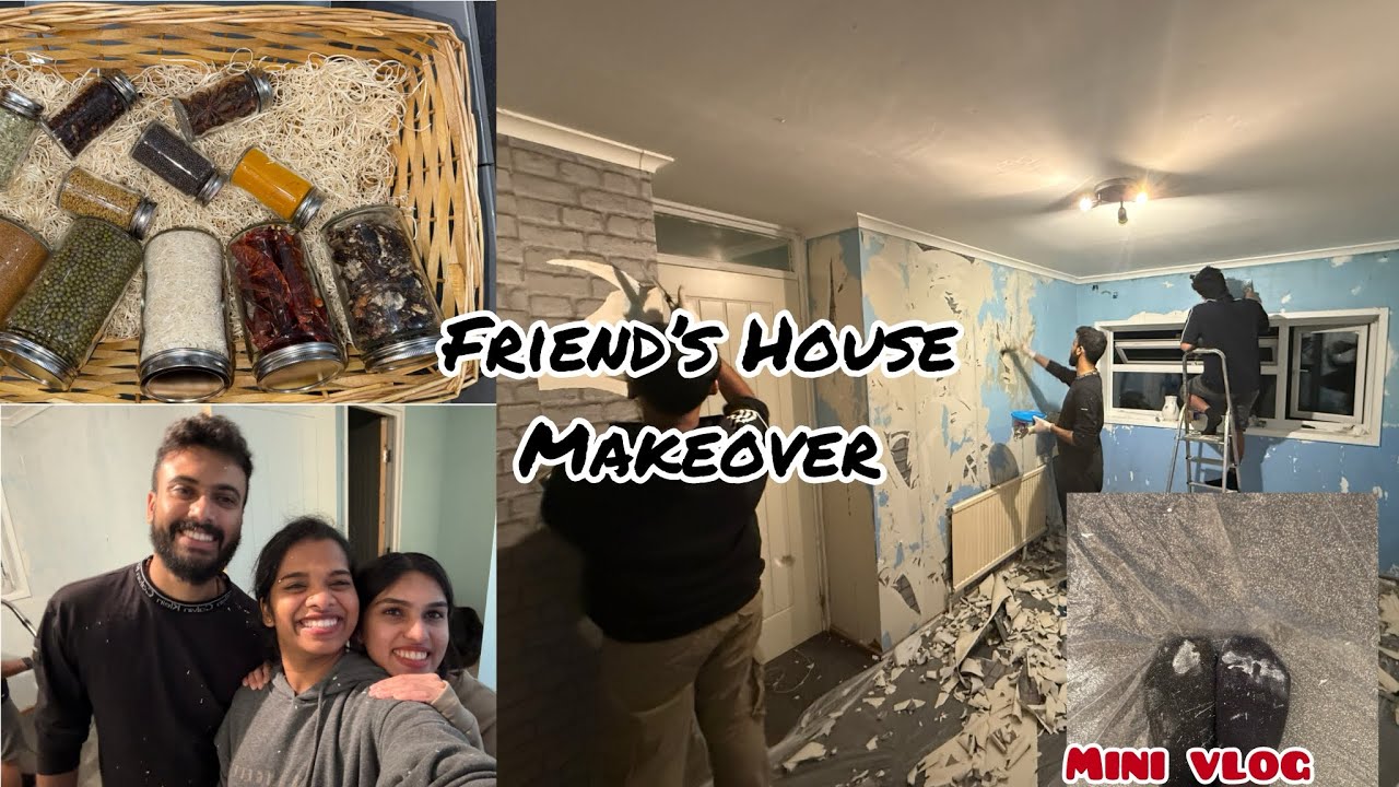 Painting cleaning & lots of fun | Friends new house🏠 