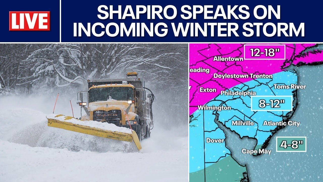 LIVE❄️ Pennsylvania officials snowstorm preps