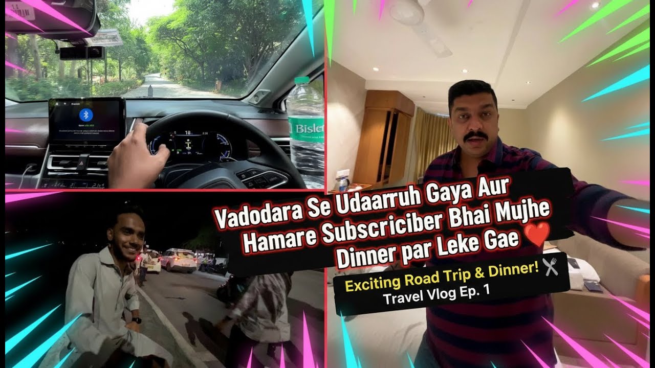 Vadodara to Udaipur Road Trip 2025 - Subscriber Bhai Ne Dinner Par Leke Gae 💖 Travel Vlog