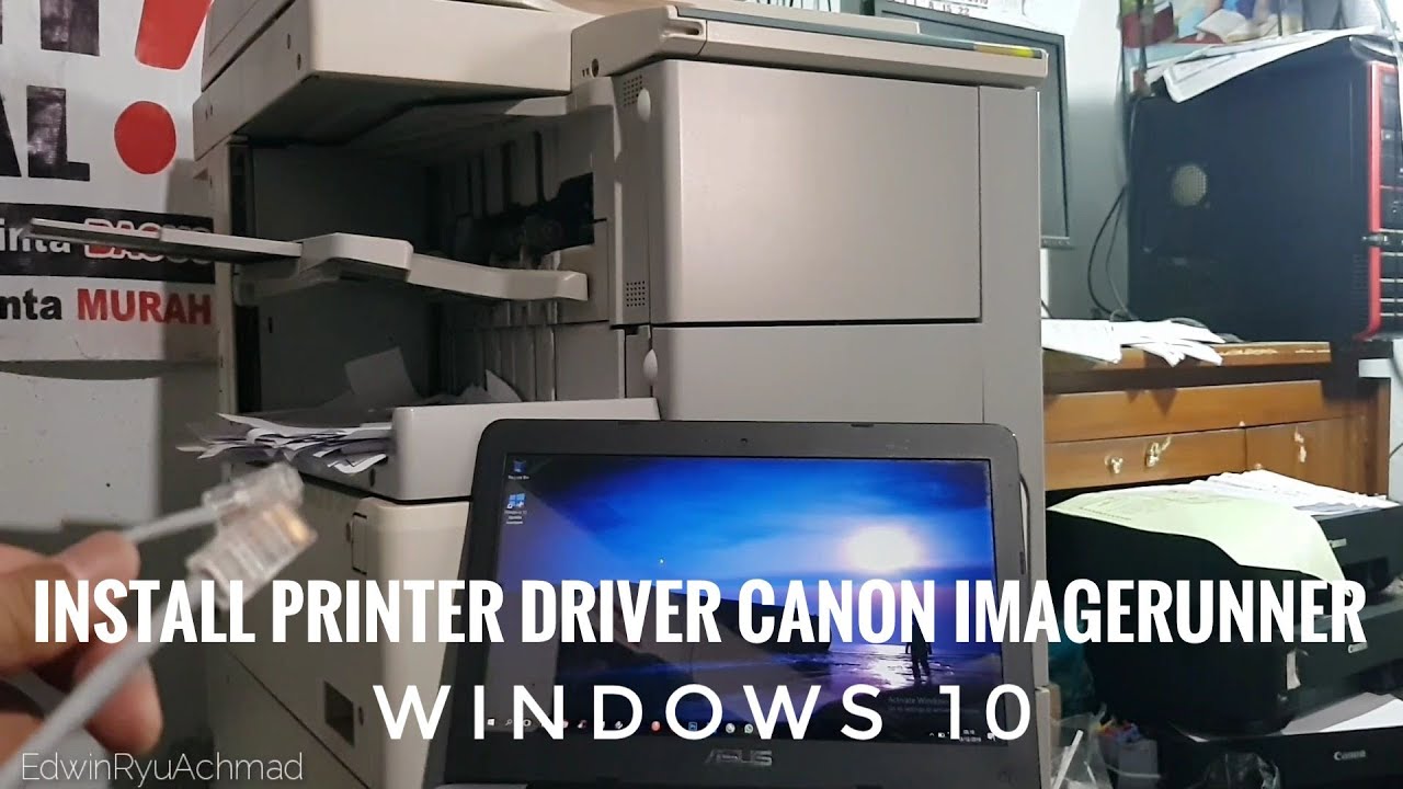 Install Printer Driver Canon imageRUNNER || Windows 10
