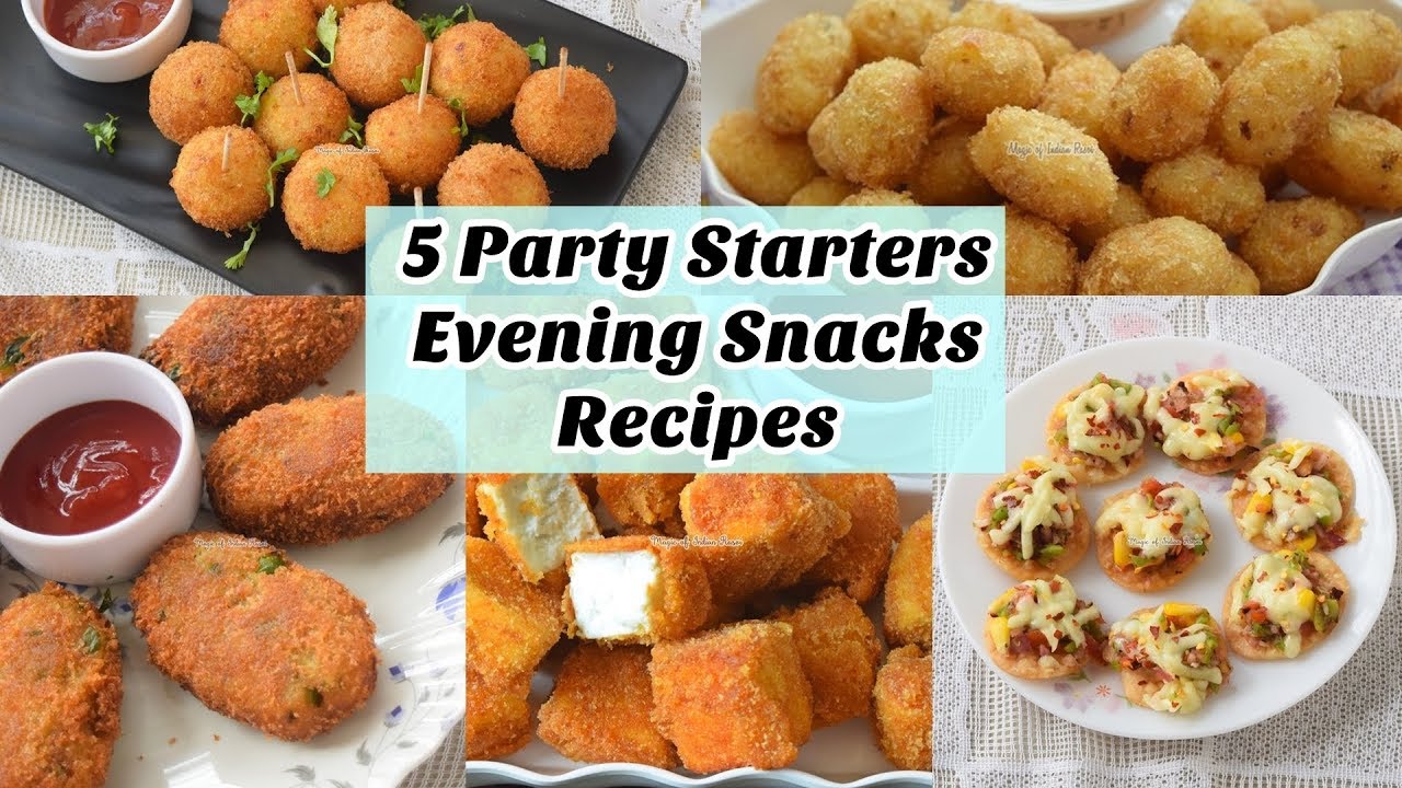 5 Quick Party Starters/Evening Snacks for Kids - ५ बच्चो के लिए शाम के नाश्ते या पार्टी स्नैक्स