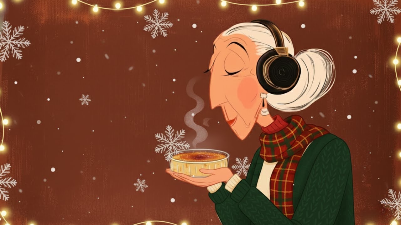 Jazz Caf&eacute; Relax 🎙️ Winter Caramel Glow Soft Female Vocal Jazz for Cozy December Nights Vintage 1940s