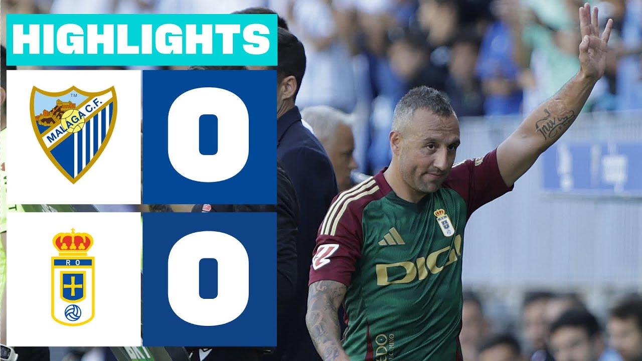 MÁLAGA CF 0 - 0 REAL OVIEDO | RESUMEN LALIGA HYPERMOTION
