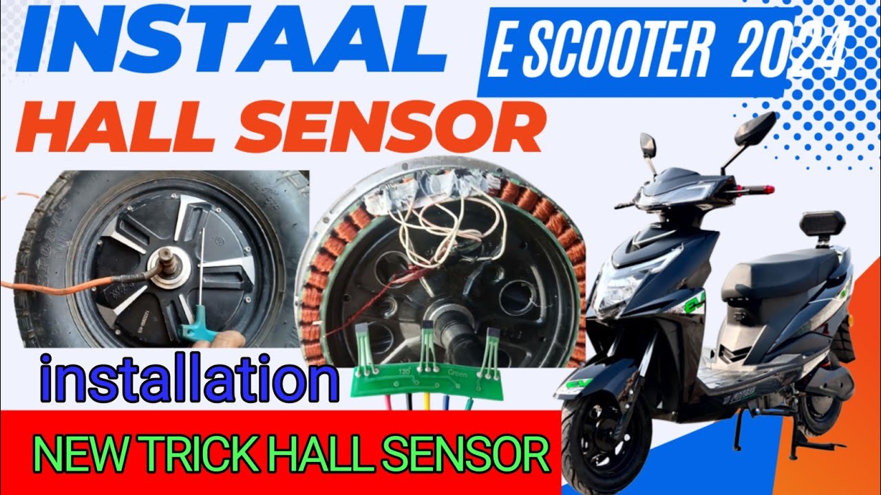 How to install bipolar hall sensor 41f | how to replacehall sensor | e scooter hall sensor