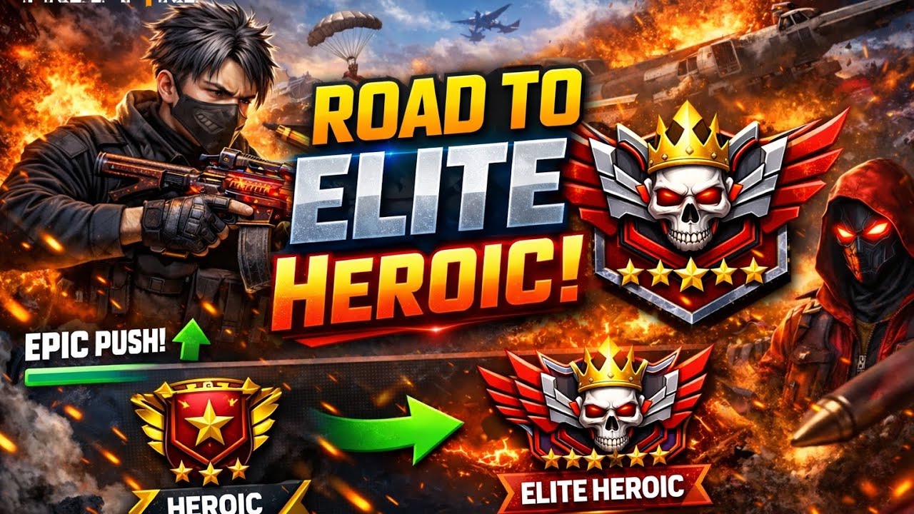 Road to elite heroic begins🔥|Free fire cs ranked gameplay 