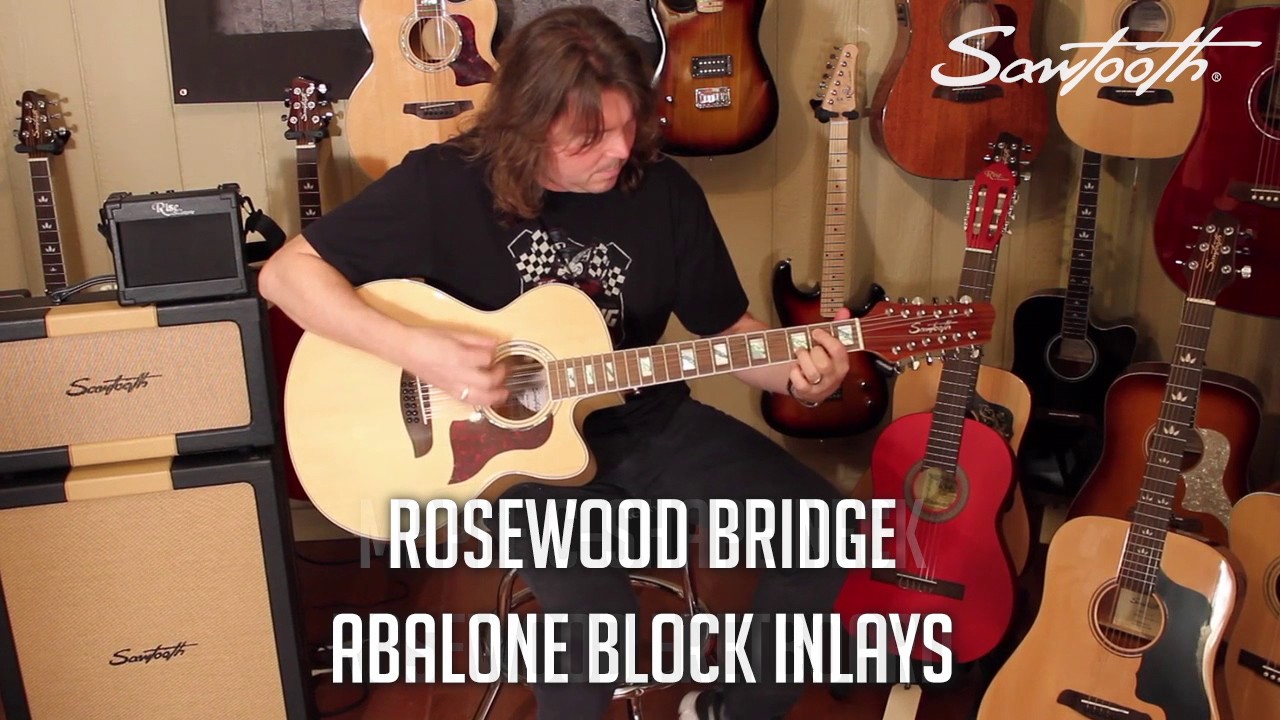 Sawtooth Guitars Maple Series Jumbo 12 String Acoustic Electric Guitar Demo