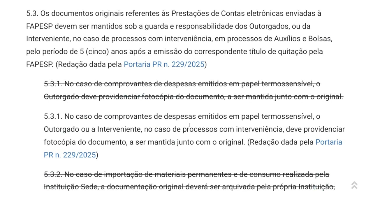 Normas FAPESP - Áudio Leitura - Parte 5