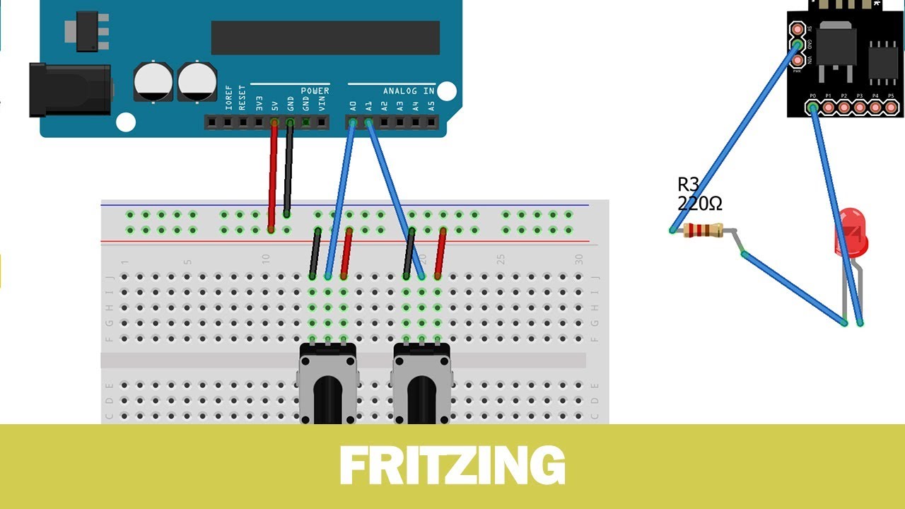 Учимся рисовать схемы во fritzing
