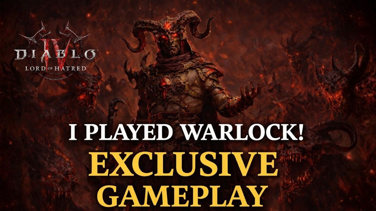 NEW WARLOCK CLASS EXCLUSIVE GAMEPLAY - Diablo 4 Lord of Hatred