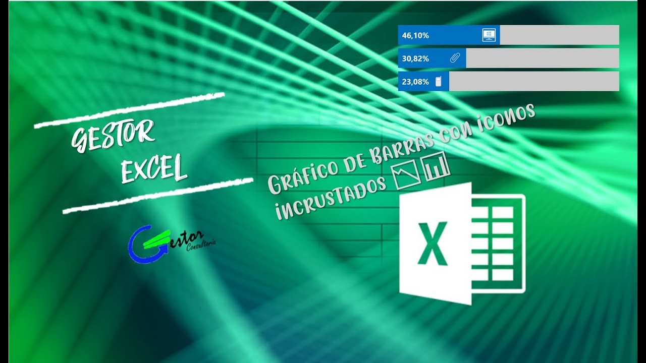 Cómo hacer un Gráficos de Barras en EXCEL con Iconos incrustados **INCREÍBLE**