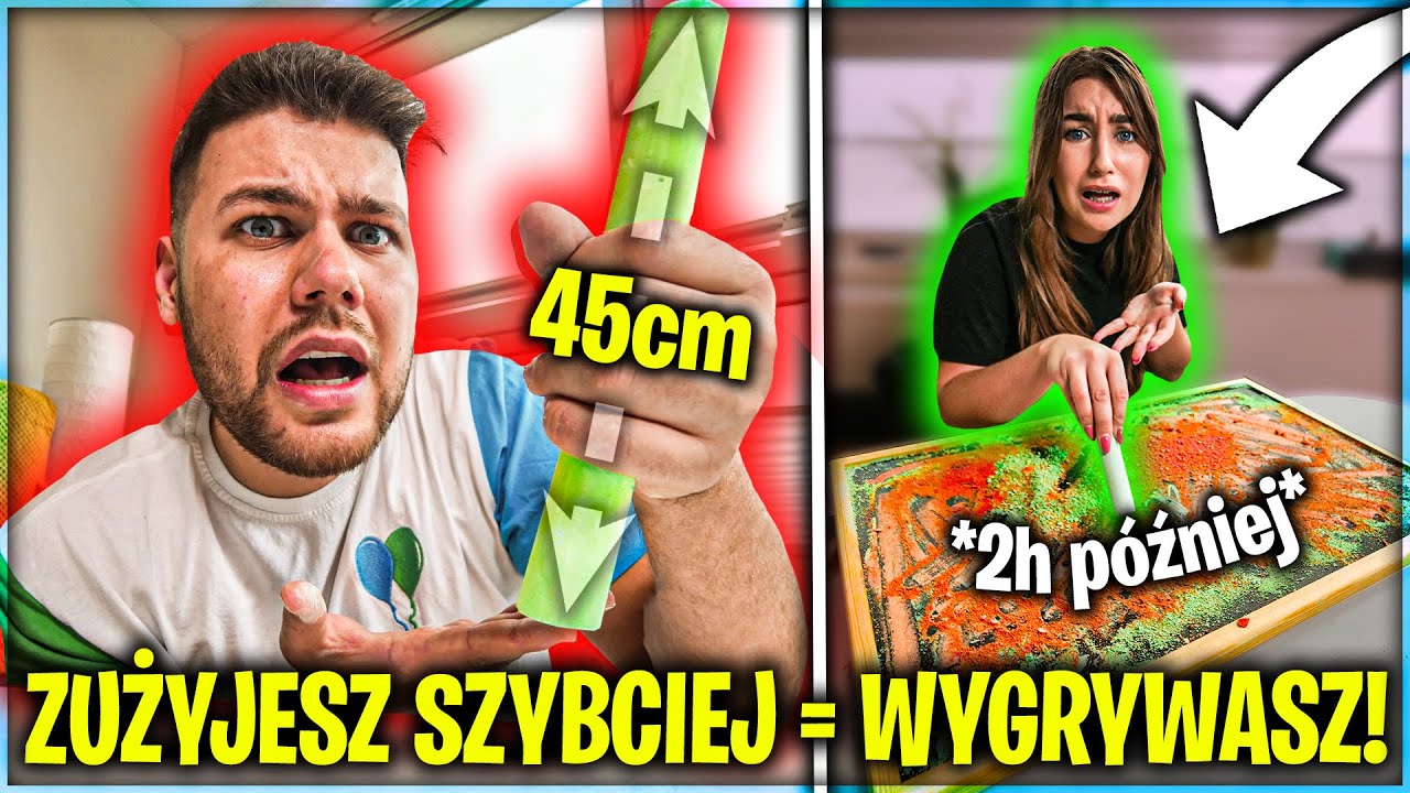 KTO SZYBCIEJ ZUŻYJE OGROMNĄ KREDĘ XXL WYGRYWA!