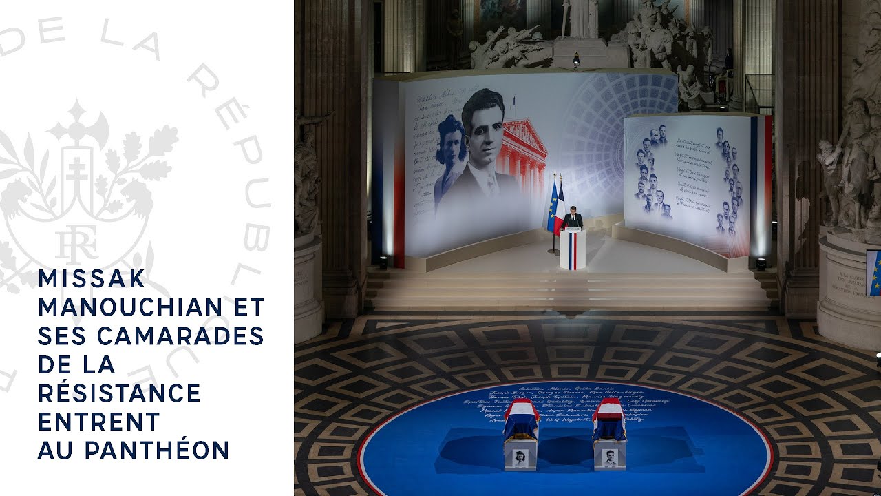 Missak Manouchian et ses camarades de la résistance entrent au Panthéon.