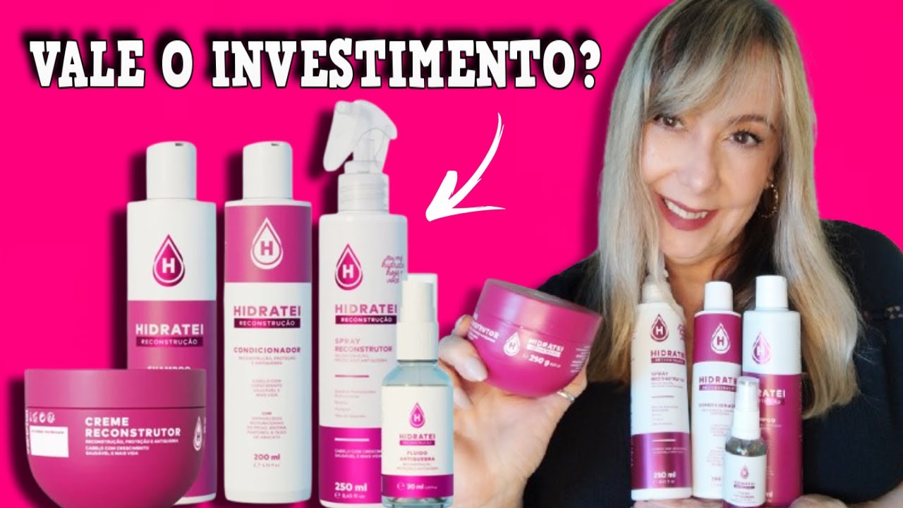💕HIDRATEI RECONSTRUÇÃO para cabelos danificados. Vale quanto custa?