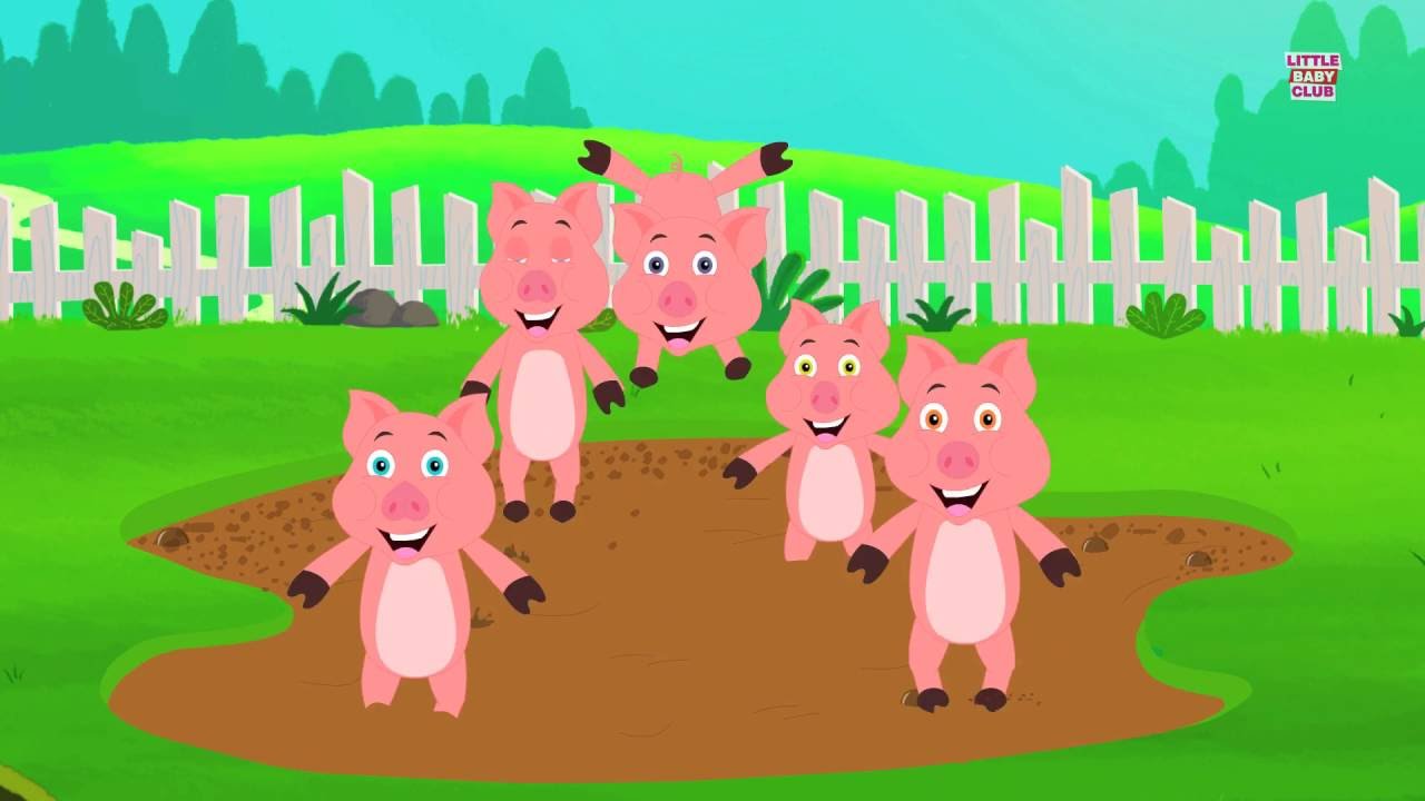 Five Little Piggies | Nursery Rhyme | Baby Video