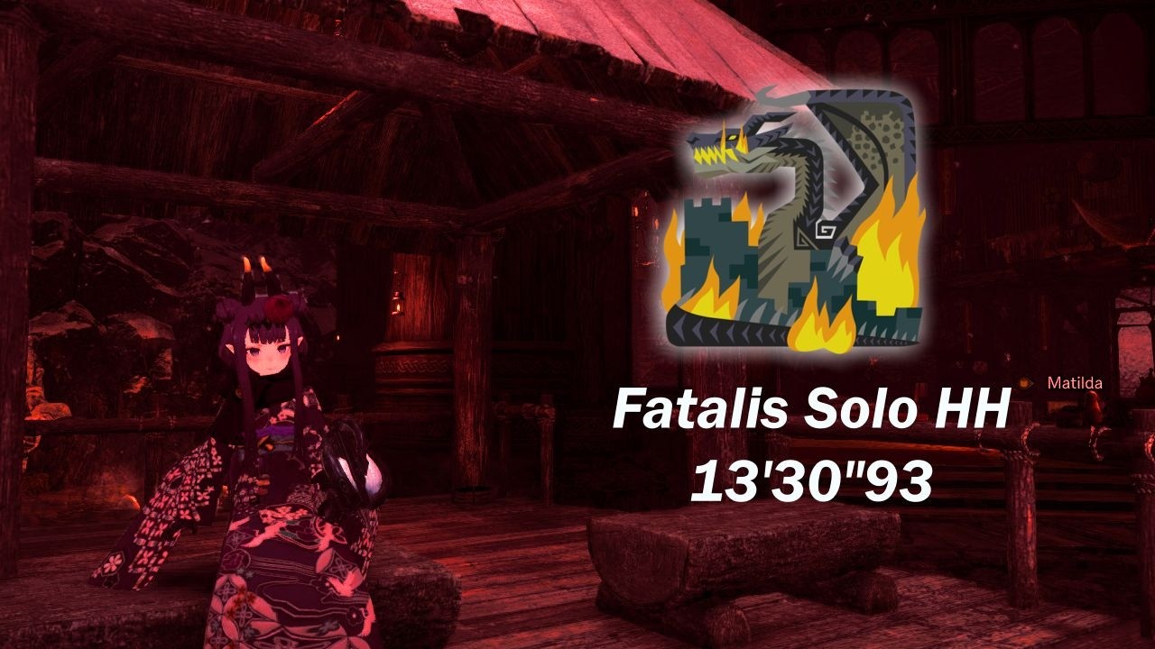[MHW:I PC] ミラボレアス 狩猟笛 Fatalis - Fade to Black | Hunting Horn Solo 13'30