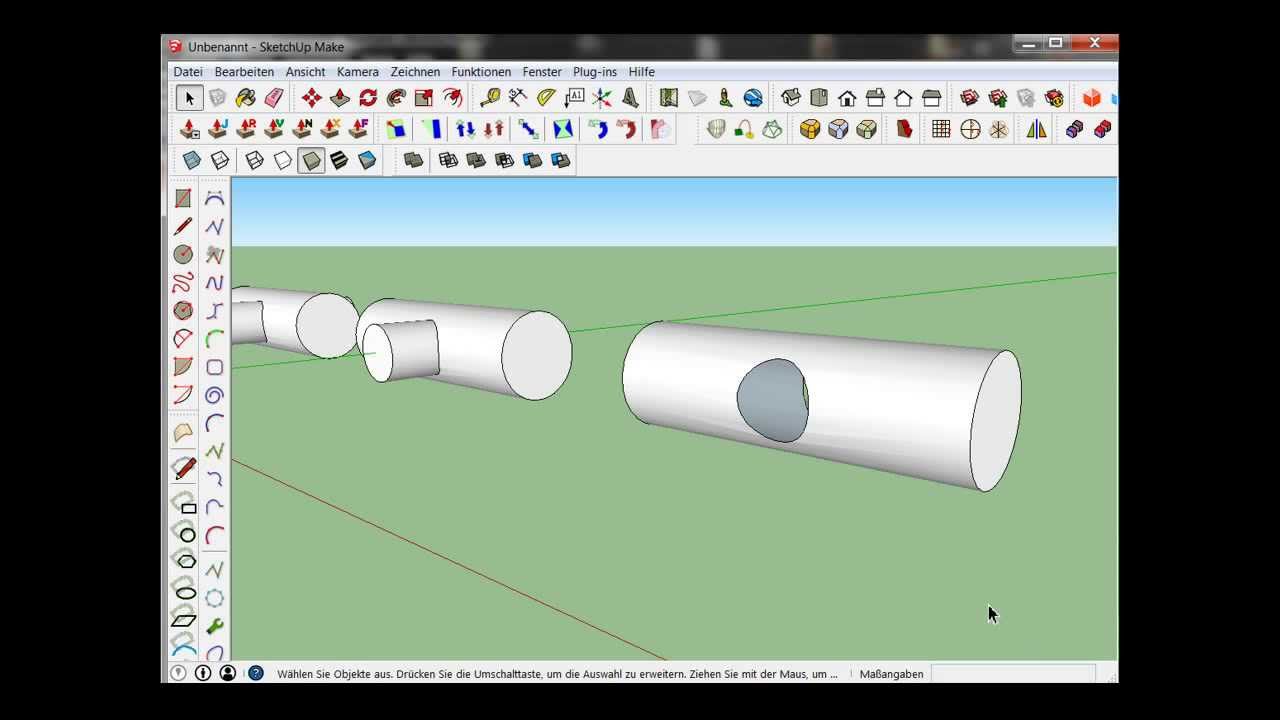 Sketchup Fl&auml;chen verschneiden