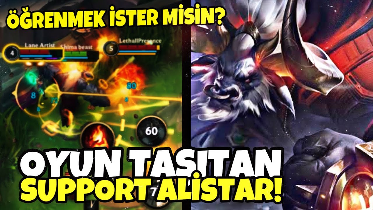 Wild Rift: YÜKSEK ELODA OYUN KAZANDIRAN ALİSTAR TAKTİKLERİ!