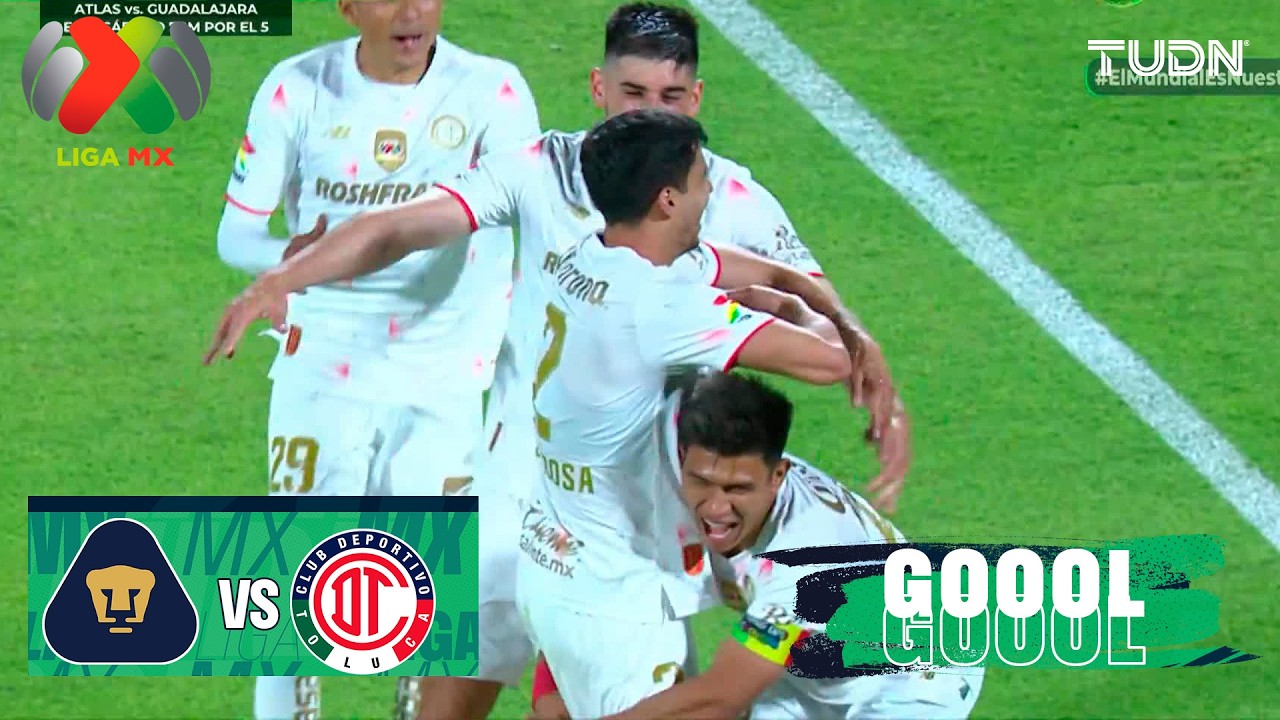 ¡GOLAZO DE LOCURA! - Pumas 2-2 Toluca | Liga MX - Jornada 9 Clausura 2026 | TUDN