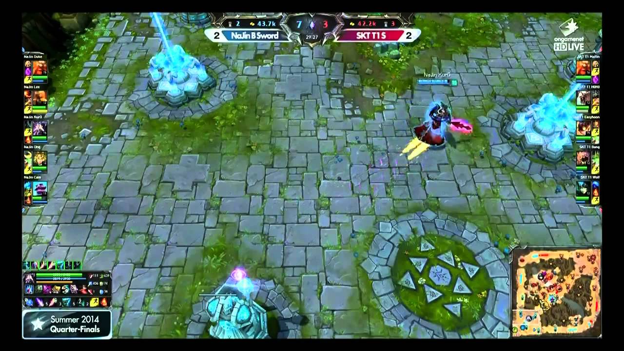 LOL CHAMPIONS SUMMER 2014 (SKT T1 S vs. NaJin Sword) Match5