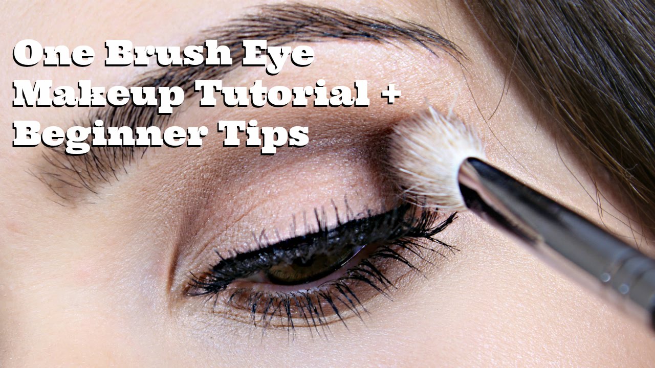 One Brush Eye Makeup Tutorial + Beginner Tips