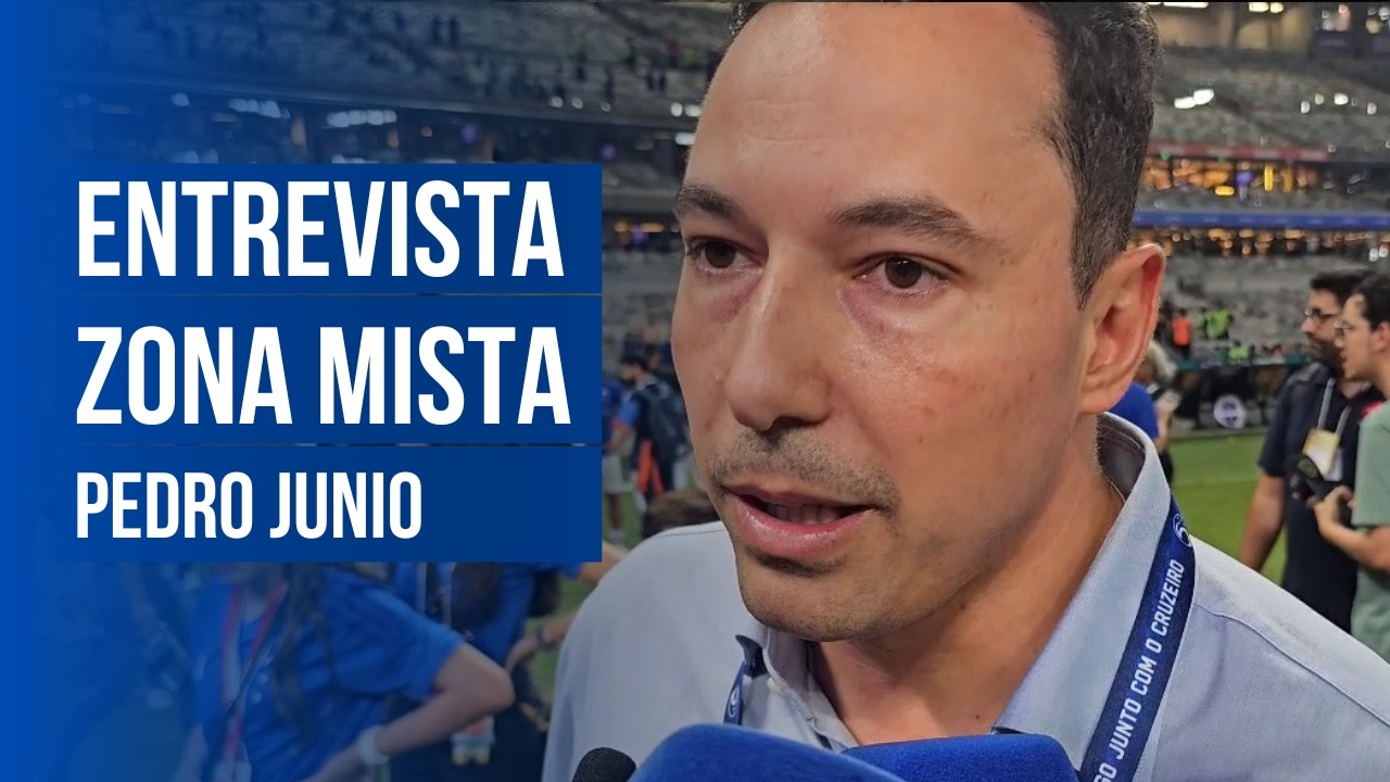 PEDRO JUNIO FALA SOBRE TITE E JARDIM EM ZONA MISTA APÓS TÍTULO DO CRUZEIRO