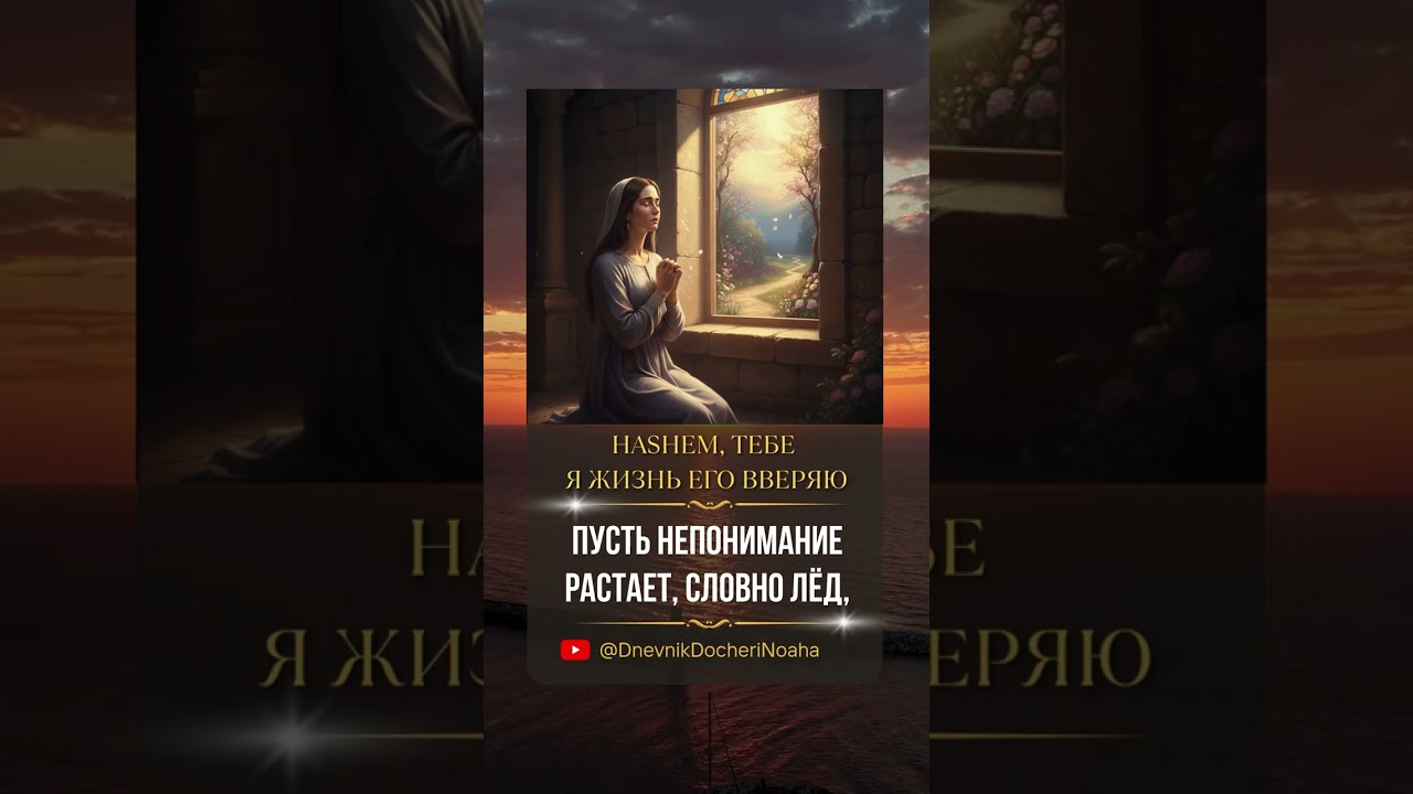 Молитва любящей жены 🤲 Hashem, Тебе я жизнь любимого вверяю ❤️🕊️